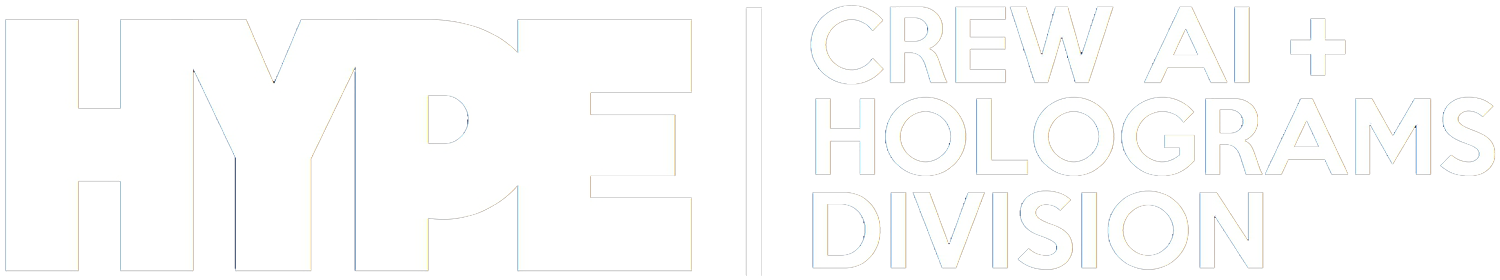Logo Hype Crew AI + Holograms Division